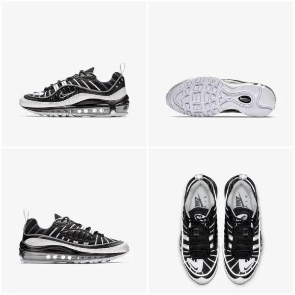  해외상품 나이키 100스퀘어 맥스98 블랙 실버화이트 오레오 Bv4872 001 Gs Max 97