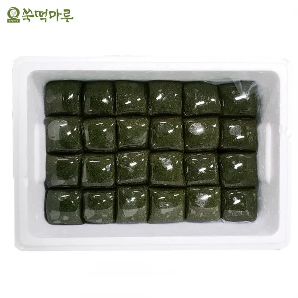 쑥떡마루 제주고산 쑥 현미 쑥떡 (3.7kg) 개별포장 떡, 32개, 115g