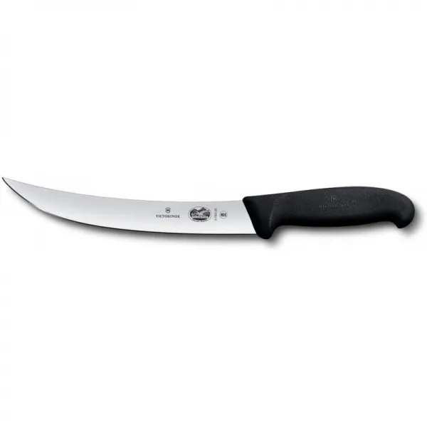 Victorinox 47537 칼 붙이 8 인치 커브 브레이킹 나이프 검은 피 브룩스 핸들 고기 가금류 및 해산물