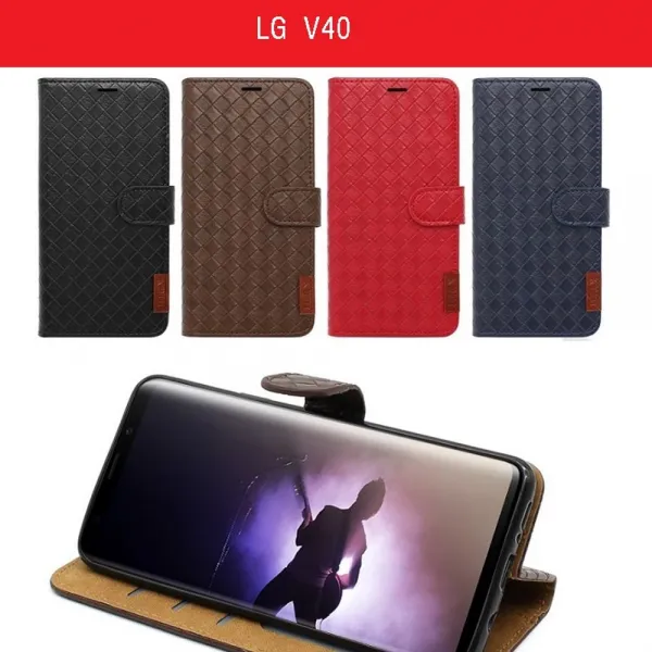 덕&컴 [LG V40 맥슬림 가죽 카드 수납 포켓 지갑 케이스 V409]젤리케이스 하드케이스