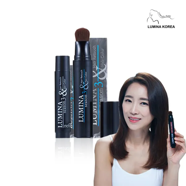 루미나 시즌3 이팔청춘 헤어마스카라 붓+리필 간편염색 30초완성, 붓타입 +리필, 1set