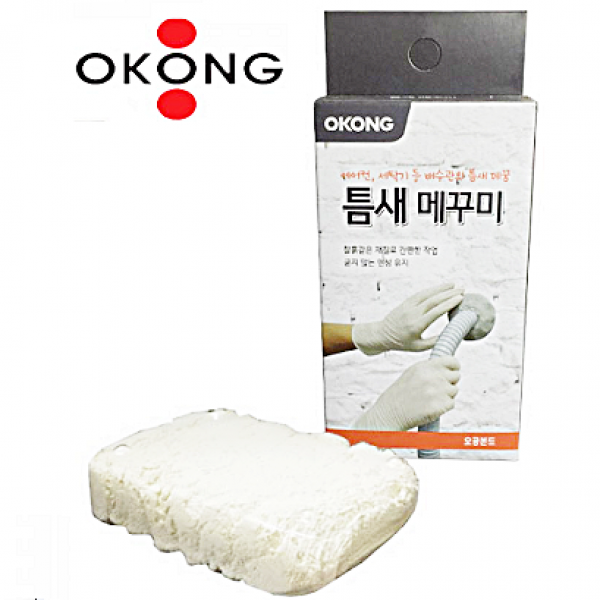 오공 틈새 메꾸미 190g (배관 벽 바닥 세탁기 배수관 배수구), 1개입