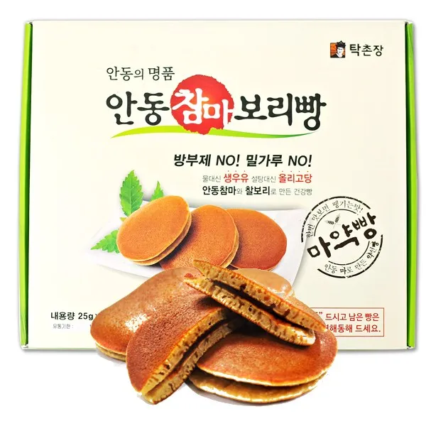 탁촌장 쫀득쫀득 마약빵 안동참마 찰보리빵, 25g, 42개입