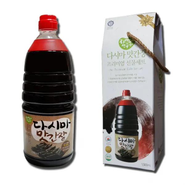 [일촌] 다시마맛간장 명품선물세트 만능소스 양조 간장, 1.5L, 1개