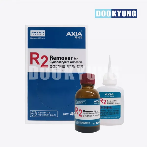 D_엑시아 순간접착제 제거제 세정제 R2 Remover 40ml AXIA, 단품