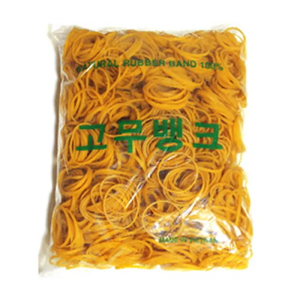 고무뱅크 노란고무줄 1kg, 일반적인 사이즈보다 조금 두꺼운 사이즈 70 x 1.6 x 3.0 (1kg), 1봉