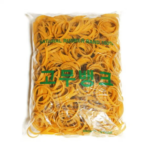 고무뱅크 노란고무줄 1kg, 일반적인 사이즈보다 많이 두꺼운 사이즈 70 x 1.6 x 5.0 (1kg), 1봉