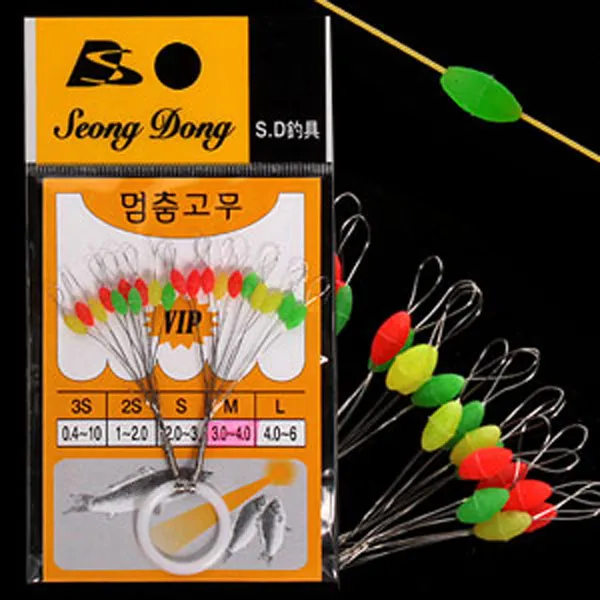 [낚시야놀자] 성동 칼라O형 찌멈춤고무 (선명한 형광칼라 적용) 낚시, 1봉