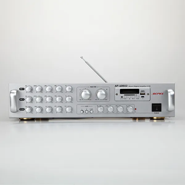 에펠 AP-400U2 고출력앰프 다목적앰프 디지털앰프 2채널 채널당 고출력200Wx2 총 400W 강당 교회 노래방 전문 AEPEL 앰, 단일상품