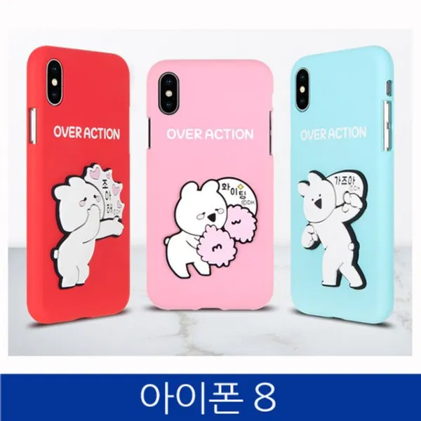 금맥_아이폰8. 오버액션 토끼 볼록이 폰케이스 iPhone8W2B90D6, 가즈아, 본상품선택