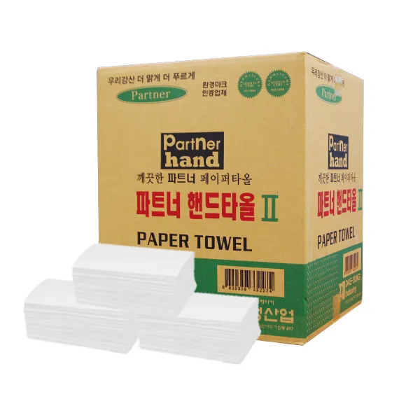 파트너 ll 2겹 핸드타올 갈색 4300매, 1box