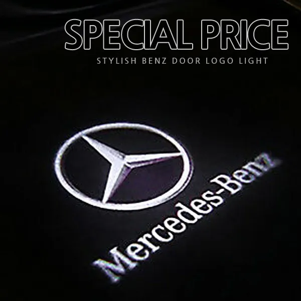 차쟁이몰 벤츠 국민 튜닝 도어라이트 A B C E GLA GLC GLE GLS LED 도어등 도어로고, A타입-순정형, 1세트