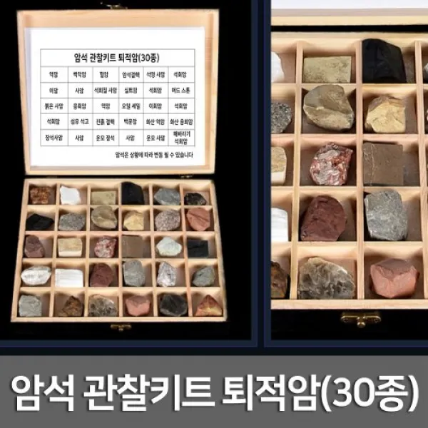암석 관찰키트 퇴적암(30종)R/toy