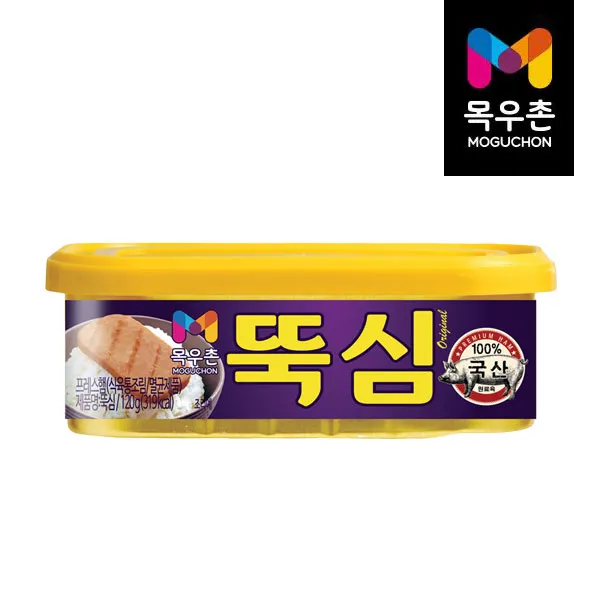 농협 목우촌 뚝심 120g x 10캔 무료배송 국산돼지고기 스팸류캔, 1개
