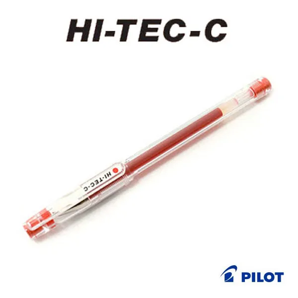 파일롯트 하이테크C HI-TEC-C 중성펜 낱색, 레드R-0.25mm