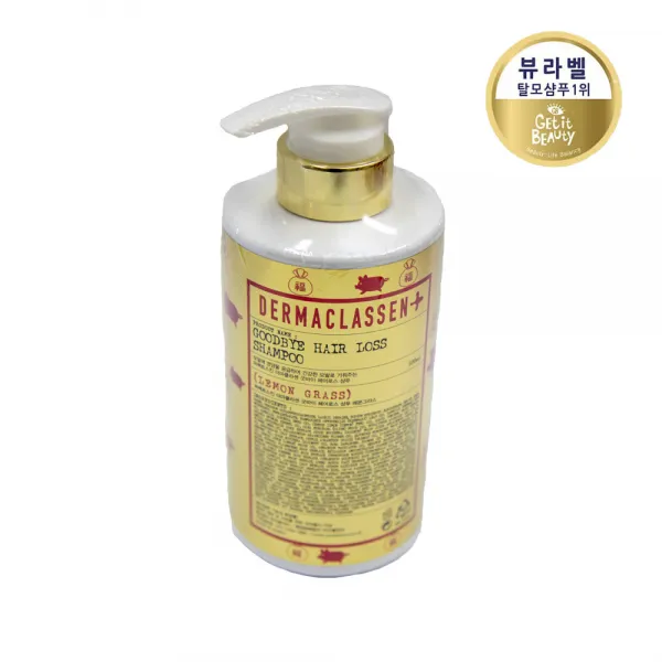 [주중이벤트] 더마클라센 굿바이 헤어로스 샴푸 레몬그라스 500ml, 1개