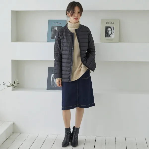 클라비스 베이직 경량 다운 3colors Cvjd84t03m