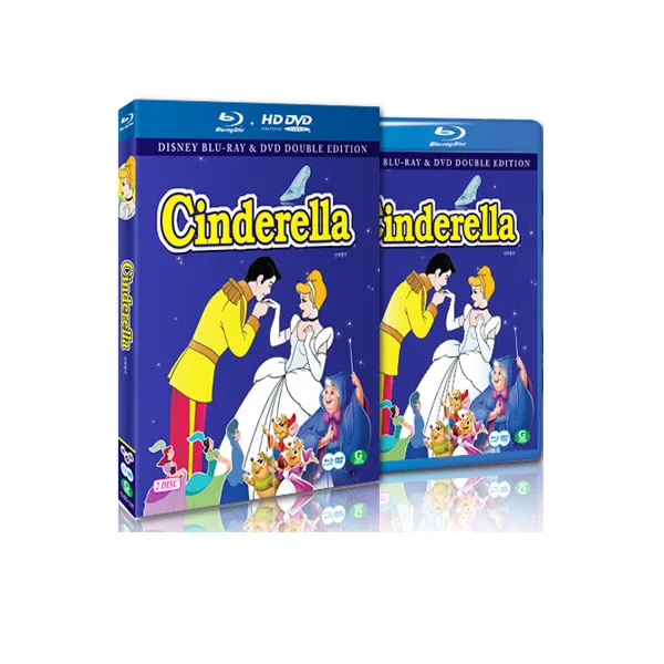 [블루레이] 신데렐라 : 콤보팩 (2disc: BD＋DVD) - HD 고화질 / 4개국어 더빙 ＆ 자막지원, 단일상품