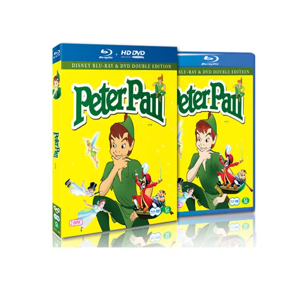 [블루레이] 피터팬 : 콤보팩 (2disc: BD＋DVD) - HD 고화질 / 4개국어 더빙 ＆ 자막지원, 단일상품