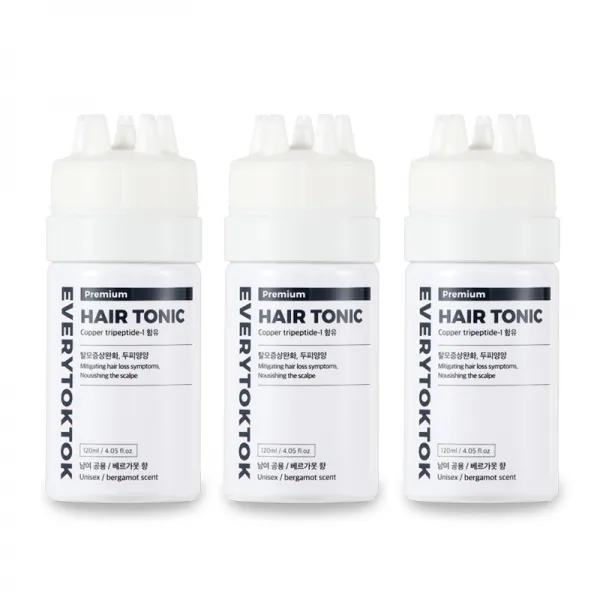 에브리톡톡 프리미엄 헤어토닉 (기능성) 스칼프토닉, 3개, 120ml