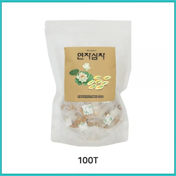연자심 차 티백 연심 연자육 심 연꽃씨 연배아 베트남 100티백, 500개입