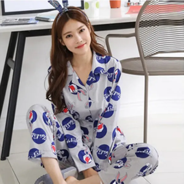 다홍치마 순면 바니그레이 투피스 잠옷 홈웨어 100
