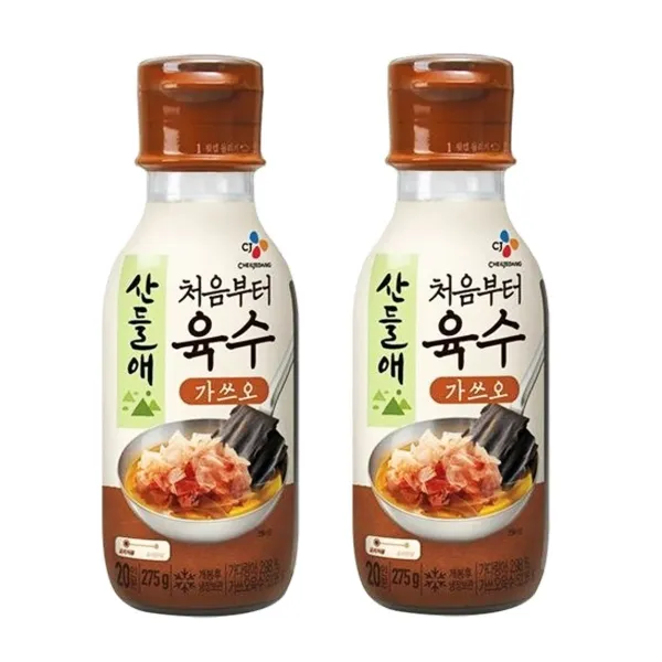 브라더스 CJ산들애 육수 가쓰오 2개(275g*2개)조미료 양념장 장국 쯔유 연두, 275g, 2개