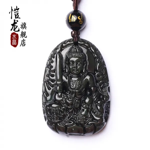 42sq 흑요석 천연 발광 띠 수호신 매달리다 펜던트 띠/보석/상패/재질/흑요석/성좌/패턴/브랜드퀄리티/화물번호/천연