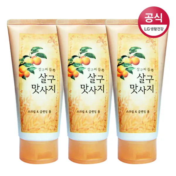세이 스크럽 클렌징폼 살구맛사지 120ml x 3개, 1set