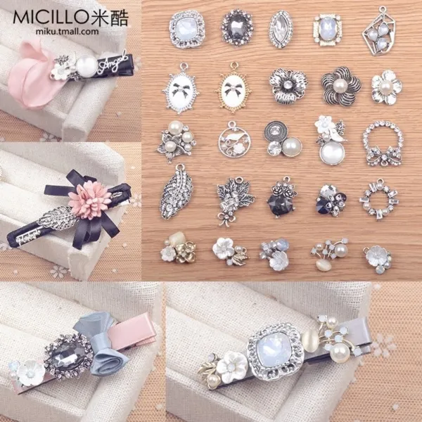 F6ec 악세서리 헤어핀 복고 빈티지 합금 핸