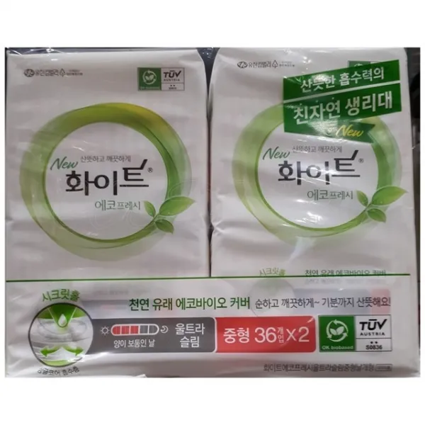 화이트 유한킴벌리 화이트 에코프레시 중형 72개입, 단품