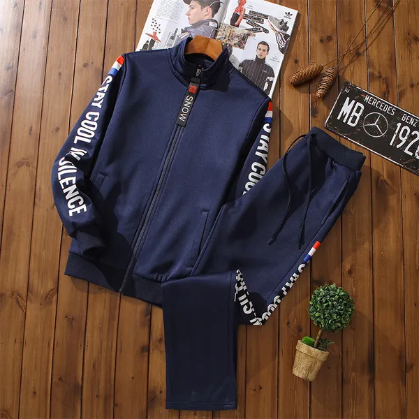 해외직구 Js Snow 지퍼 포인트 남성 트레이닝복 세트