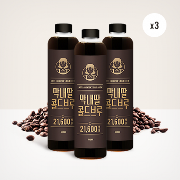 막내딸 콜드브루 더치커피 원액 1500ml, 500ml, 3개