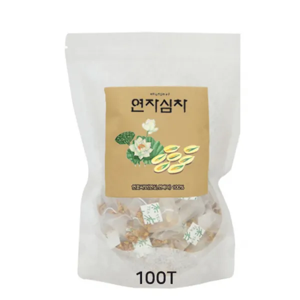 에너데이 연자심차 100티백 연꽃씨앗차 연배아 연자육, 100개입