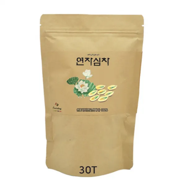 에너데이 연자심차 30티백 연꽃씨앗차 연배아 연자육, 30개입