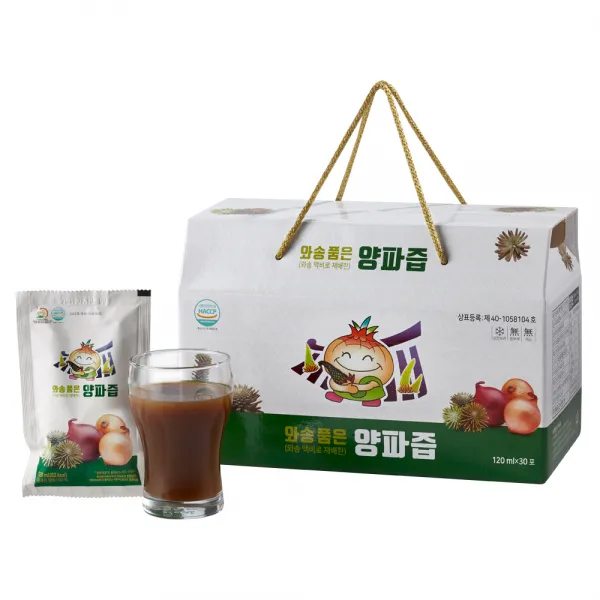 사라라 무안 물없이 통째달인 와송 양파즙, 120개, 120ml