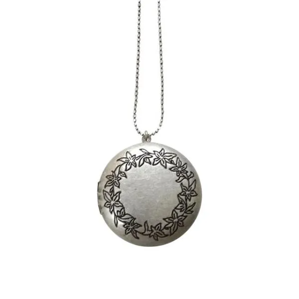 ksw97189 빅 라운드 빈티지 실버 사진목걸이 OVAL LOCKET 03-45