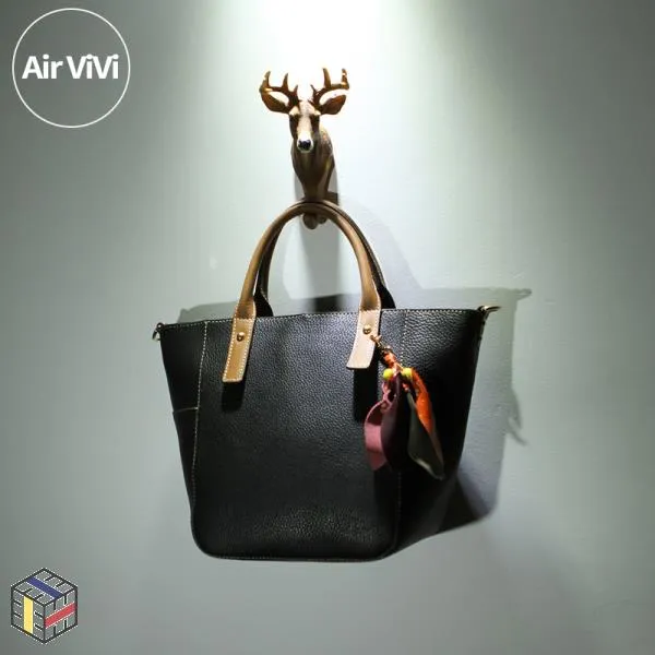 토트 백 가죽 빅 Airvivi 신상품 복고풍 패션 각광 층 소 핸드백