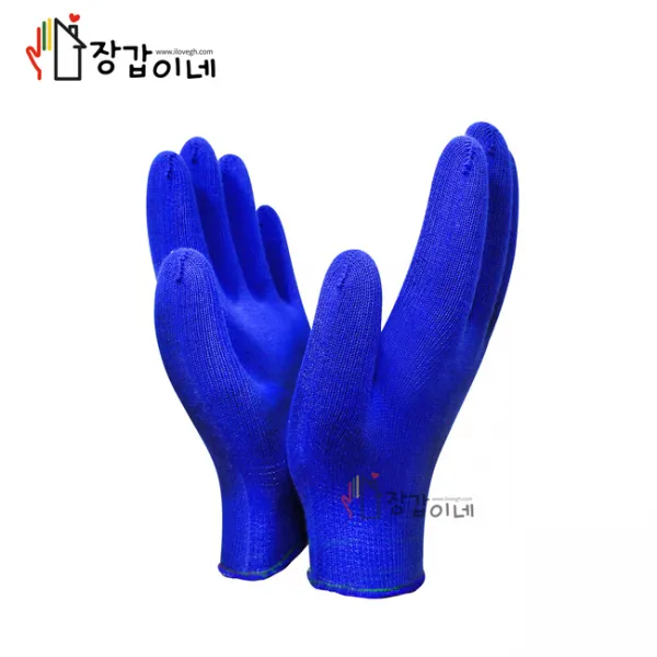 장갑이네 국산 행사용 운전 기사 장갑 칼라 면장갑 목장갑 빨강 노랑 파랑 검정 흰 1켤레, 1개