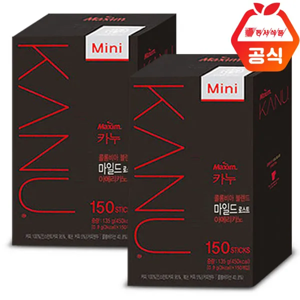 맥심 카누 미니 다크로스트 150Tx2개, 270g, 300스틱