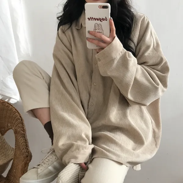 JJ_봄 가을 코듀로이 골덴 캐주얼 셔츠 자켓 루즈핏 583966579844