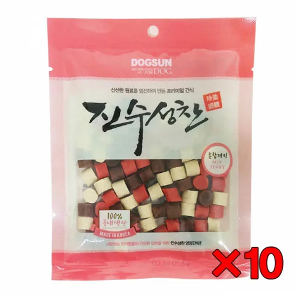 진수성찬 양고기 소고기 혼합 져키 80g[특가할인10개묶음], 10개, 혼합져키