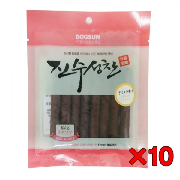 진수성찬 양고기 소고기 혼합 져키 80g[특가할인10개묶음], 10개, 양고기져키