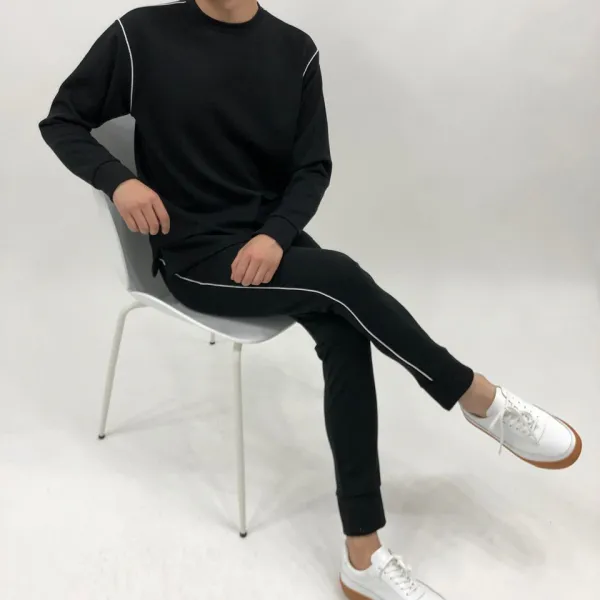 아르페 남자 스판가득 코튼 라인 트레이닝세트 2color