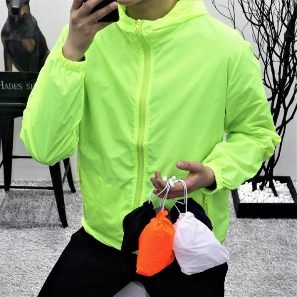 하데스 6컬러 초경량 심플 바람막이 점퍼 형광