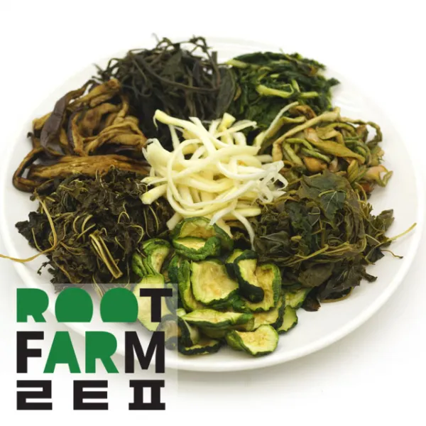  루트팜 건나물 15종 나물 건표고버섯 표고버섯 구아바차 당일발송 1팩 다래순 60g