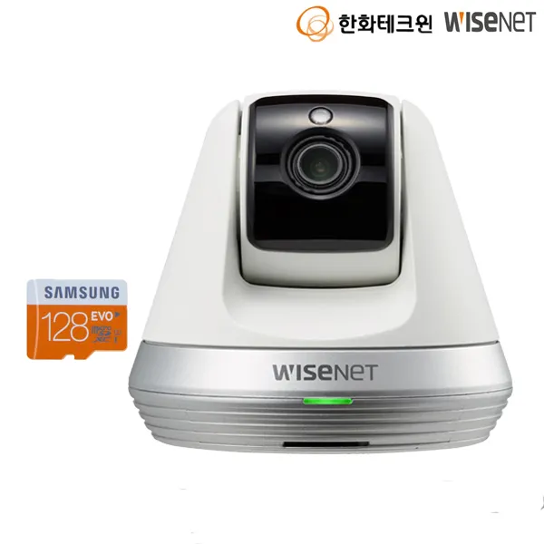 한화테크윈 와이즈넷스마트홈카메라 SNH-V6410PN 실내용, 화이트, 선택7 한화스마트캠SNH-V6410PN+메모리카드128G