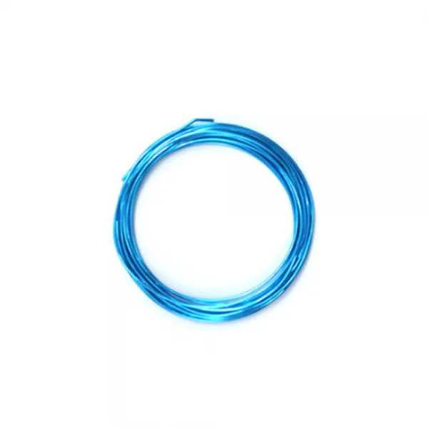 미리사몰 와이어공예 철사 1.0mm 1.6mm 컬러 칼라 공예철사 자유롭게 구부리고 절단 이니셜 공예 레터링 인테리어, 와이어공예철사(1.6mm):하늘