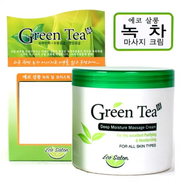 에코살롱(Eco Salon) 녹차 딥 모이스처 마사지크림 450ml, 1개