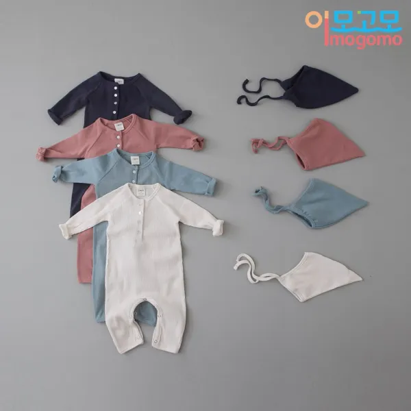 이모고모 LE 골지슈트 (슈트+모자set)